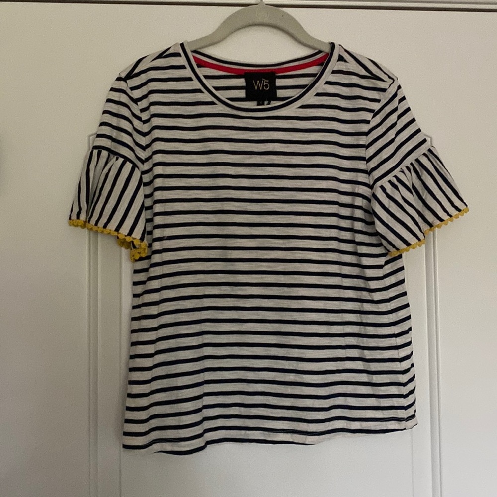 Marshalls black and white striped shirt